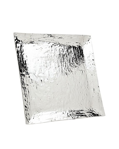 Godinger Lava Square Tray, Silver