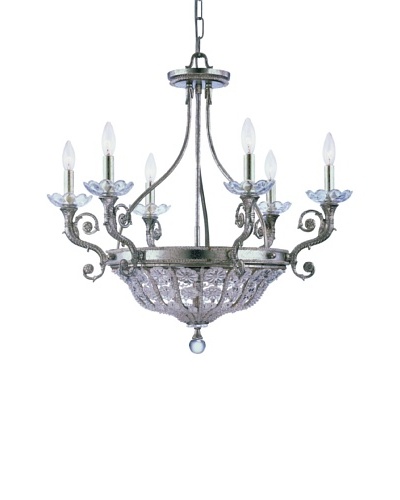 Gold Coast Lighting Olde Silver 6 Light Chandelier