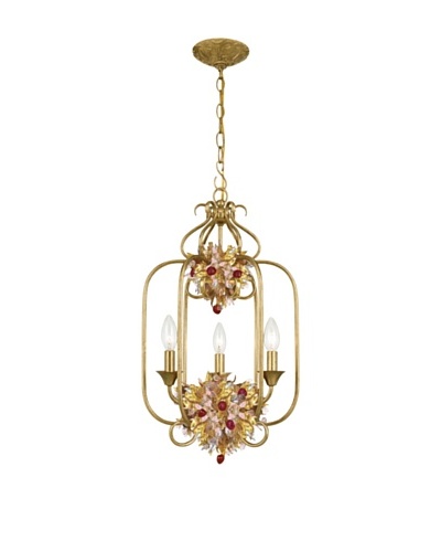 Gold Coast Lighting Antique Gold Leaf Wrought Iron Lantern