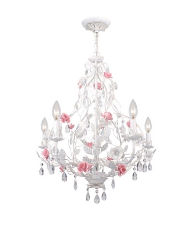 Gold Coast Lighting Rose & Crystal Chandelier