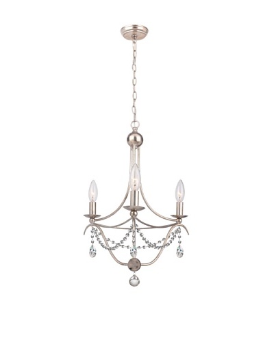 Gold Coast Lighting Draped 3-Light Antique Silver Chandelier