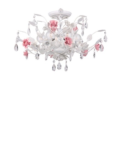 Gold Coast Lighting Rose & Crystal Wall Sconce