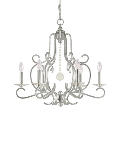 Gold Coast Lighting Chandelier, Old Silver