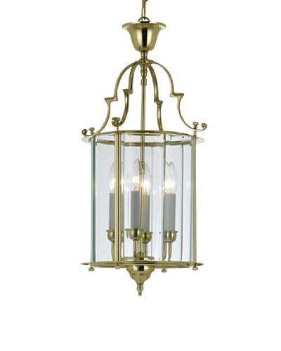 Gold Coast Lighting Solid Brass Clear Beveled Lantern