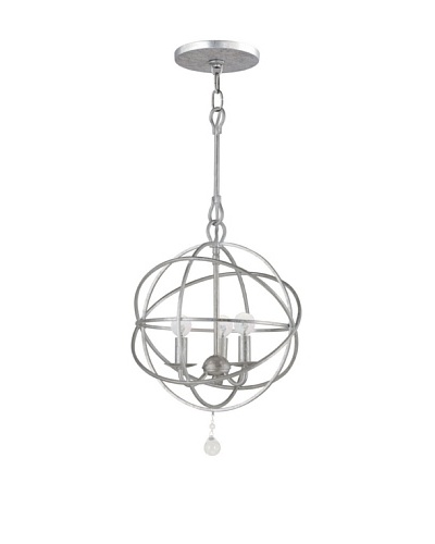 Gold Coast Lighting Orb Chandelier, Old Silver