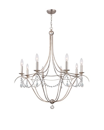 Gold Coast Lighting Draped 8-Light Antique Silver Chandelier