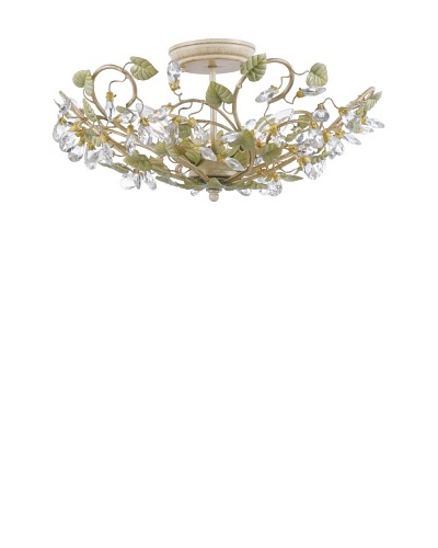 Gold Coast Lighting Champagne Green Tea Semi Flush Mount