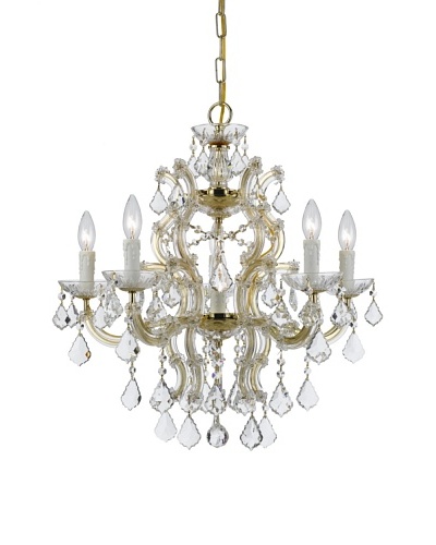Gold Coast Lighting  Chandelier Draped in Hand Polished Crystal
