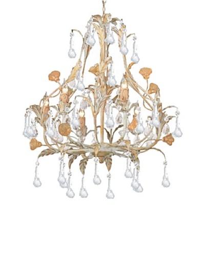 Gold Coast Lighting Champagne Crystal Chandelier, Champagne