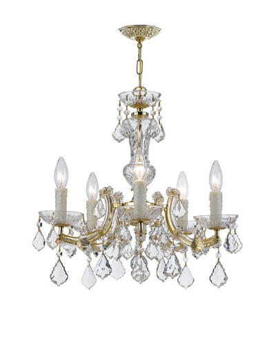 Gold Coast Lighting Polished Brass Chandelier, Gold