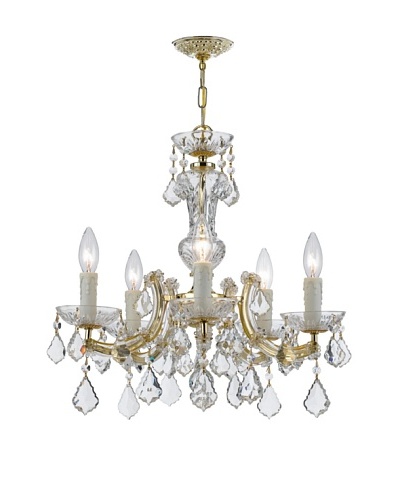 Gold Coast Lighting Polished Brass Chandelier, Gold