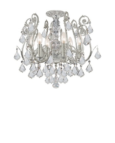 Swarovski Chandeliers by Gold Coast Lighting Sylvie Olde Silver Semi Flush Mount