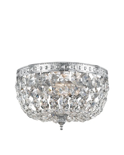 Gold Coast Lighting Richmond Collection Crystal Flush-Mount Chandelier [Polished Chrome]