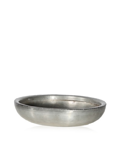 Gold Leaf Design Raw Aluminum Saucer