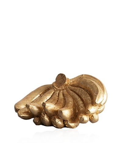 Gold Leaf Design Gilded Resin Banana Cluster