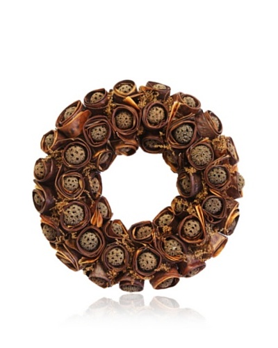 Gold Leaf Design Sweet Gum Ball Wreath