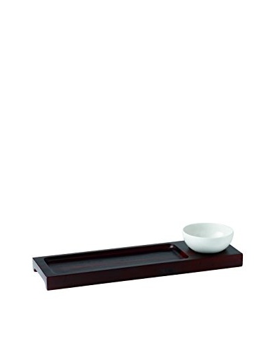 Gordon Ramsay Wood Bread Tray with Ceramic Dip Bowl