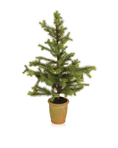 New Growth Designs Faux Tabletop “Coastal Pine” Tree