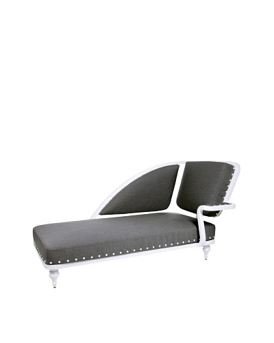 Grange Paris Meridienne Right Chaise, White