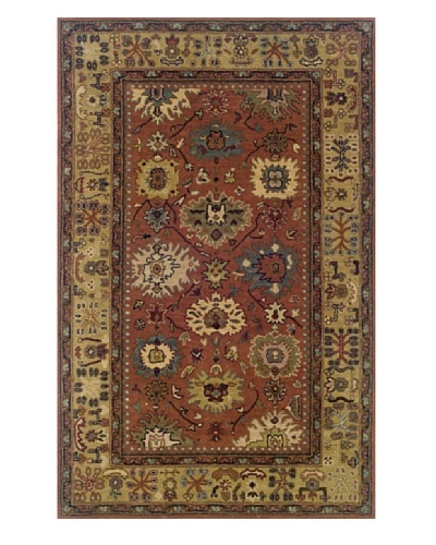 Granville Rugs York Rug [Rust/Beige/Green/Blue/Brown]