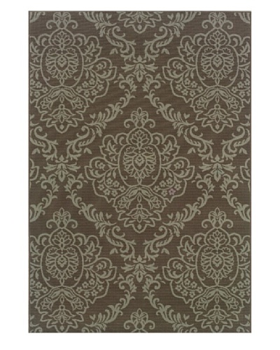 Granville Rugs Fiji Indoor/Outdoor Area Rug [Grey/Slate Blue]