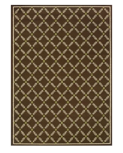Granville Rugs Coastal Indoor/Outdoor Area Rug [Ivory/Blue/Brown]