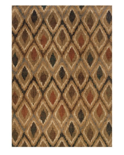 Granville Rugs Morocco Rug [Gold/Navy/Grey/Tan/Green]