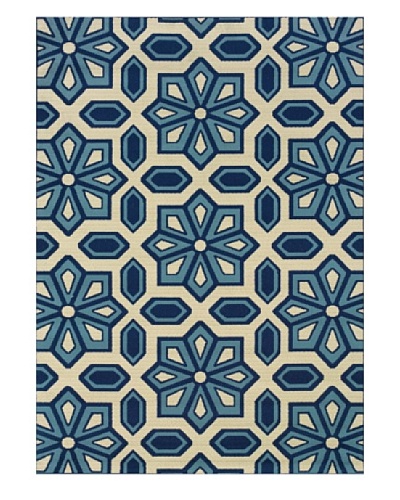 Granville Rugs Coastal Indoor/Outdoor Area Rug [Blue]