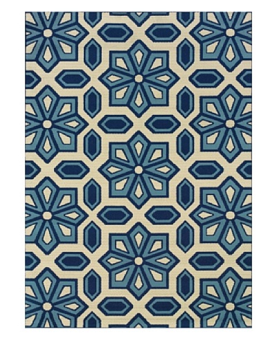 Granville Rugs Coastal Indoor/Outdoor Area Rug [Blue]