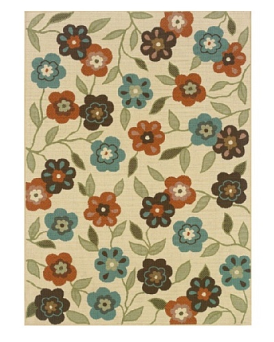 Granville Rugs Monterey Indoor/Outdoor Area Rug [Cream Multi]