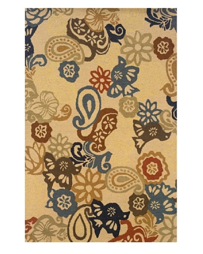 Granville Rugs Floral Garden Rug