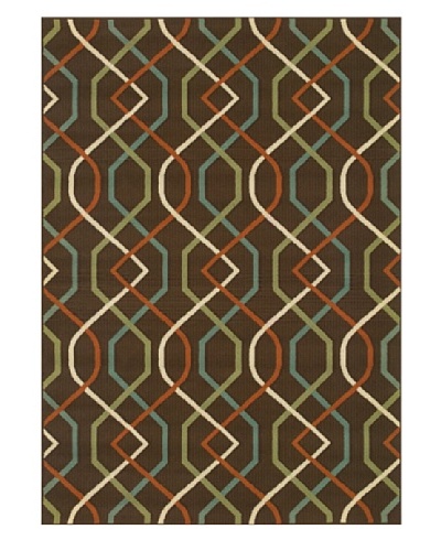 Granville Rugs Monterey Indoor/Outdoor Area Rug [Brown Multi]