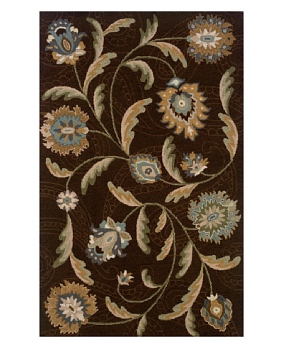 Granville Rugs Floral Garden Rug