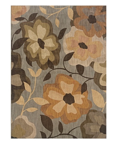 Granville Rugs Venice Rug [Grey/Olive/Gold/Peach]