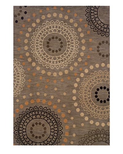 Granville Rugs Venice Rug [Grey/Tan/Black/Peach]