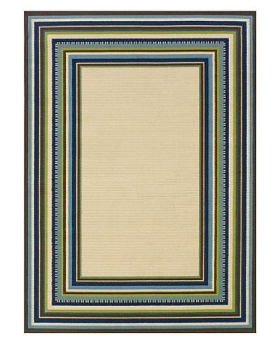 Granville Rugs 1003X Granville Coastal 1003X Indoor/Outdoor Polypropylene Area Rug 1'9 X 3'9