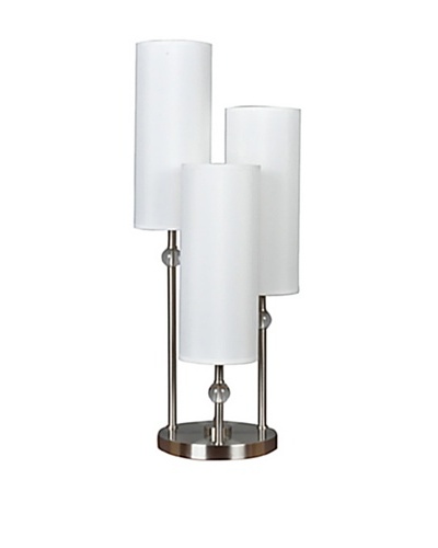 Greenwich Lighting Bolivar 3-Arm Table Lamp, Brushed Nickel