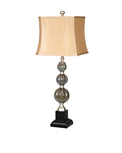 Savoy Table Lamp, Blue Stone/Black