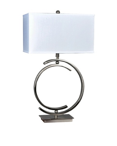 Greenwich Lighting Knox Table Lamp, Brushed Nickel