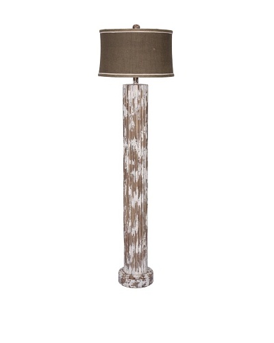 GuildMaster Wood Cylinder Floor Lamp