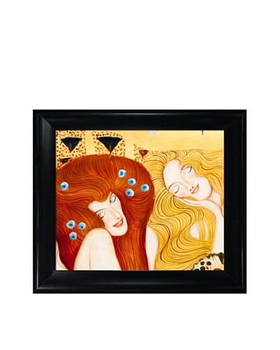 Gustav Klimt's Beethoven Frieze Framed Oil Painting