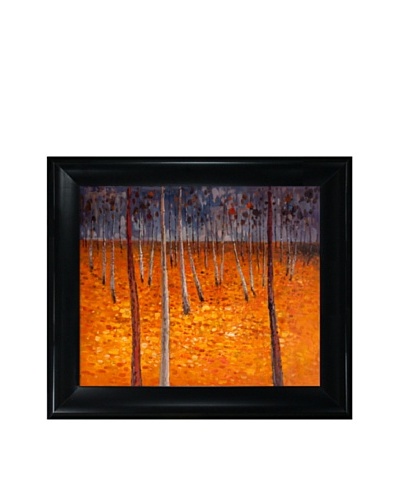 Gustav Klimt’s “Beech Forest I” Framed Oil Painting