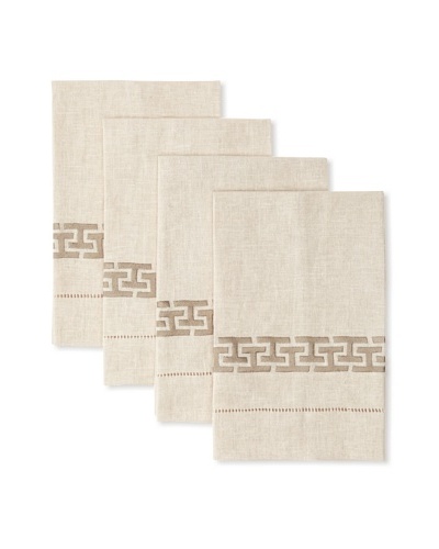 D.L. Rhein Set of 4 Linking-H Guest Towels