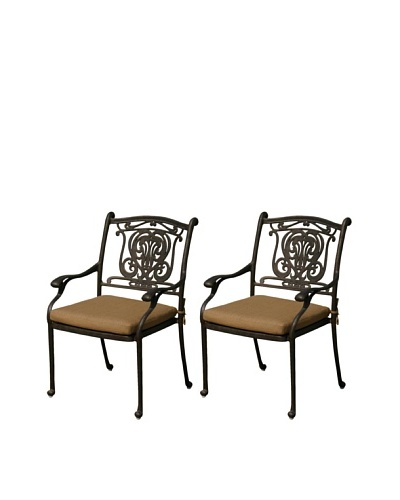 Hansen Set of 2 Balmoral Dining Arm Chairs, Bolero