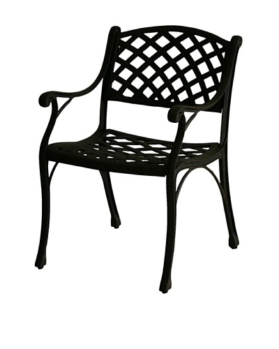 Hansen Charleston Dining Arm Chair, Aged Bronze