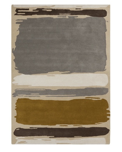 Harlequin New Zealand Wool Rug [Grey/Mustard/Cream]