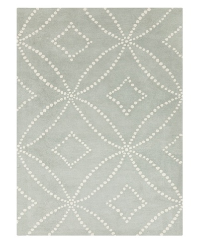 Harlequin New Zealand Wool Rug [Light Blue/White]