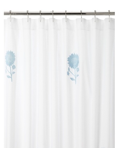 Haute Home Sunflower Shower Curtain, Blue