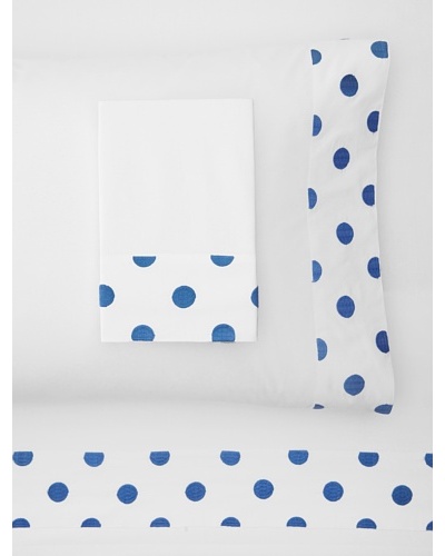 Haute Home Embroidered Polka Dot Sheet Set