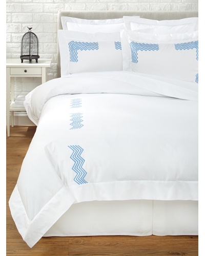 Haute Home Embroidered Zig Zag Duvet Set